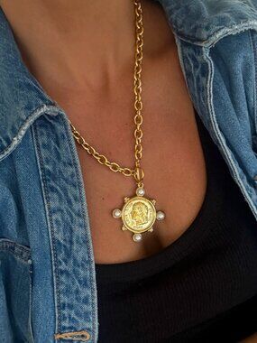 Pearl Coin Necklace